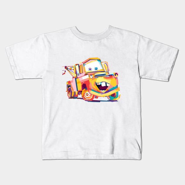 MATER CARS Kids T-Shirt by Shuriken